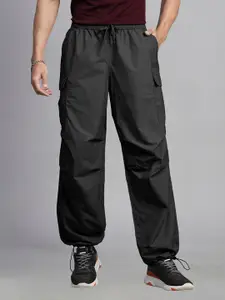 PRONK Men Relaxed-Fit Parachute Track Pants