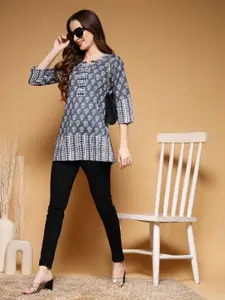 SUBAGI FASHION Women Ethnic Motifs Printed Pure Cotton A-Line Kurti