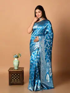 Laa Calcutta Woven Design Zari Banarasi Saree