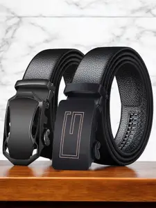Provogue Men Pack Of 2 Textured Belt
