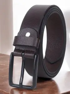 Provogue Men Textured Leather Formal Belt