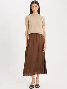 DeFacto Women Flared Maxi Skirt