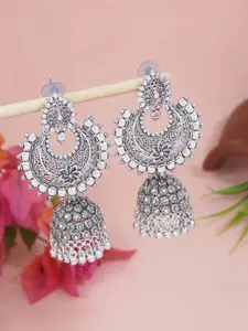 I Jewels Contemporary Chandbalis Earrings