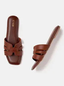 R&B Women Open Toe Flats