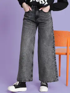 Bene Kleed Women Wide Leg High-Rise Cotton Jeans