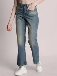 Bene Kleed Women Bootcut High-Rise Light Fade Cotton Jeans