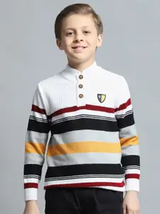 Monte Carlo Boys Striped Woollen Pullover