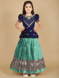 FELIZ THE DESIGNER STUDIO Girls Embroidered Thread Work Ready to Wear Lehenga &