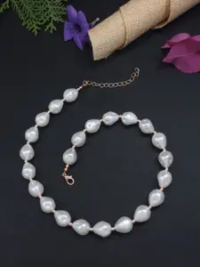 V FASHION JEWELLERY Gold-Plated Necklace