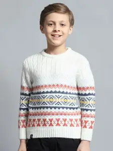 Monte Carlo Boys Cable Knit Woollen Pullover