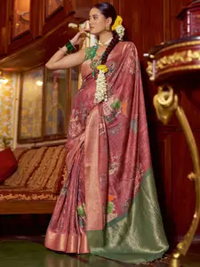 Mitera Kalamkari Sungudi Saree