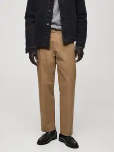 MANGO MAN Regular Fit Pure Cotton Trousers