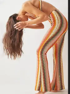 BAESD Shoulder Straps Striped Dress