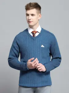 Monte Carlo Men Striped Woollen Pullover