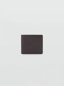 MANGO MAN Textured Two Fold Wallet