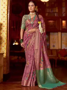 Mitera Kalamkari Sungudi Saree