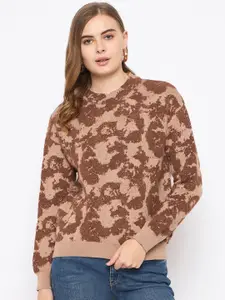 Madame Women Printed Polyester PU Coated Pullover