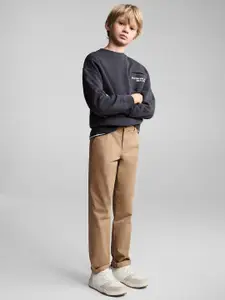 Mango Kids Boys Twill Chinos Trousers