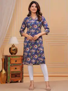 Akshara Fashion Floral Print Fit & Flare Dress