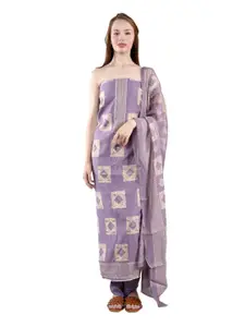 MOZAFIA Geometric Printed Unstitched Dress Material
