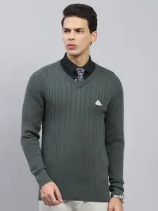 Monte Carlo Men Striped Woollen Pullover