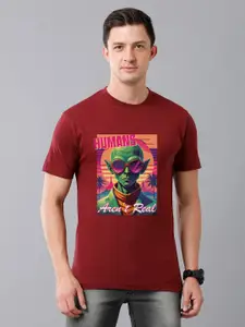 Moda Rapido Men Graphic Printed Round Neck Cotton T-shirt