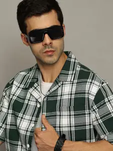 The Roadster Lifestyle Co. Men Premium Relaxed Fit Tartan Checked Cotton Casual Shirt