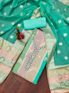 KIMISHA Floral Printed Unstitched Dress Material