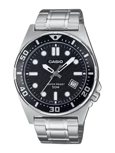 CASIO Men Dial & Stainless Steel Cuff Straps Analogue Watch A2376