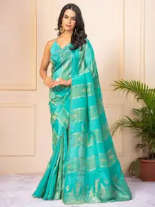 KAJREE Ethnic Motifs Woven Design Zari Pure Silk Saree