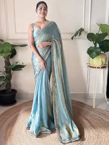 Mitera Sequinned Embellished Border Saree