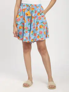 BStories Women Printed Lounge Culotte Shorts