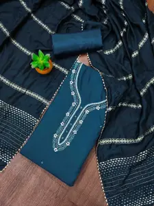 KIMISHA Beads and Stones Embellished Unstitched Dress Material