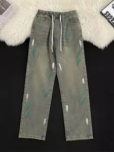 StyleCast x Revolte Men Light Fade Printed Stretchable Jeans