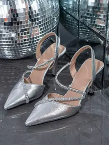 LUXY SHOE Women Embellished Stiletto Heels Pumps