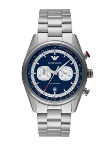Emporio Armani Men Dial & Stainless Steel Straps Analogue Watch AR11676