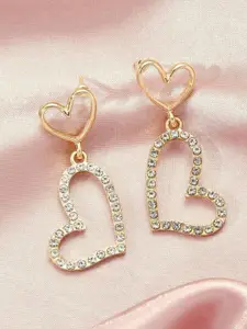 SALTY Valentines Day Charming Heart Shaped Drop Earrings