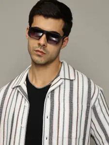 The Roadster Lifestyle Co. Men Premium Relaxed Fit Vertical Striped Cotton Casual Shirt