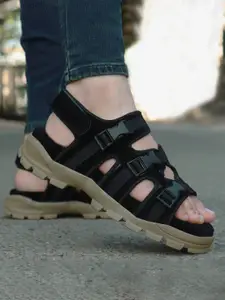 ROYAL CRUZZ Men Comfort Sandals with Buckle