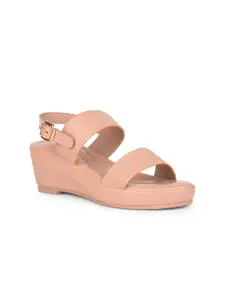 Liberty Women Textured PU Wedge Sandals