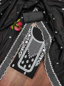 KIMISHA Floral Embroidered Unstitched Dress Material