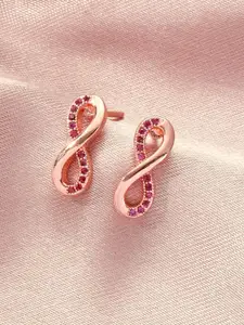 SALTY Valentines Day Limitless Infinity Twist Contemporary Studs