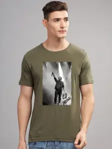 ADRO Men Graphic Printed Round Neck Cotton T-shirt