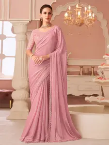 Mitera Sequinned Pure Georgette Designer Saree