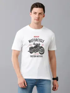 Moda Rapido Men Graphic Printed Round Neck Cotton T-shirt
