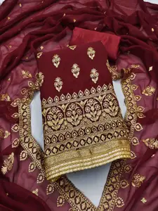 KIMISHA Floral Embroidered Unstitched Dress Material