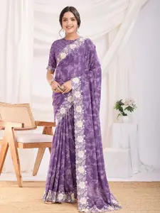 Mitera Floral Embroidered Saree