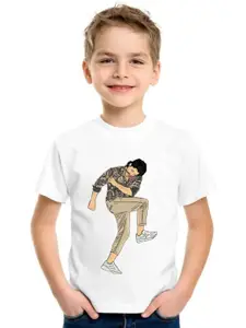 SHUBHAM DESIGNER GALLERY Girls Graphic Printed Round NeckT-shirt