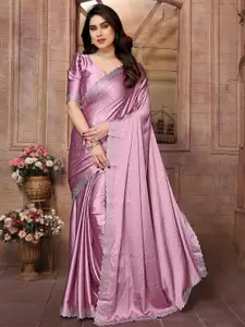 KALINI Embellished Beads and Stones Satin Saree