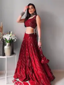 ZAALIMA FASHION Embroidered Satin Semi-Stitched Lehenga With Unstitched Blouse & Dupatta